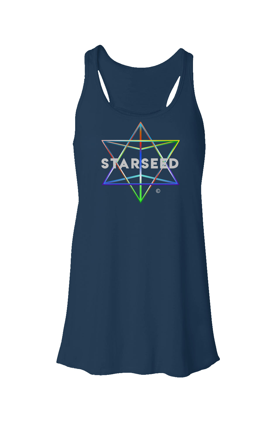 the starseed collection: women's flowy racerback tank