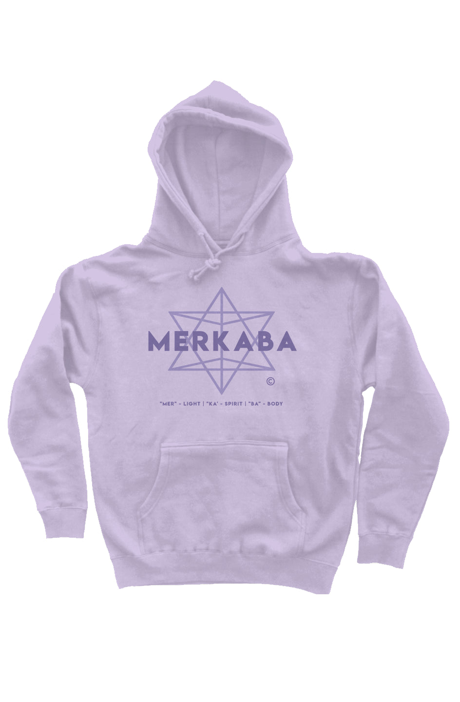 the merkaba collection: monochromatic unisex pullover hoodie