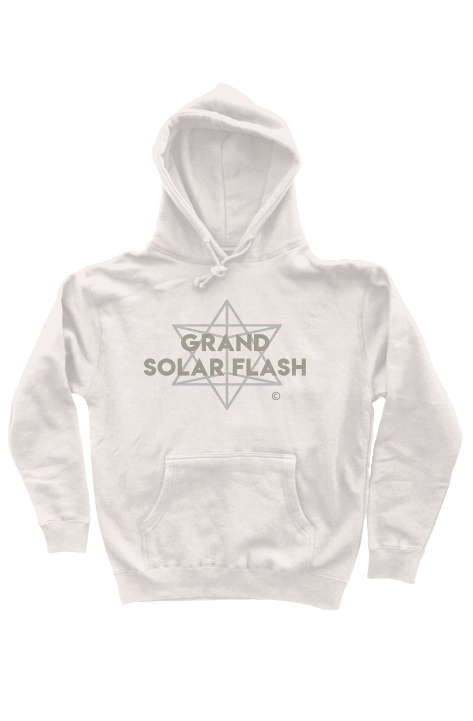the grand solar flash collection: monochromatic unisex pullover hoody