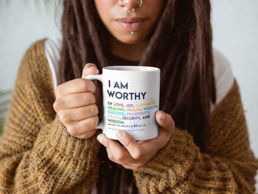 I Am Worthy, Ceramic,  11oz Mug