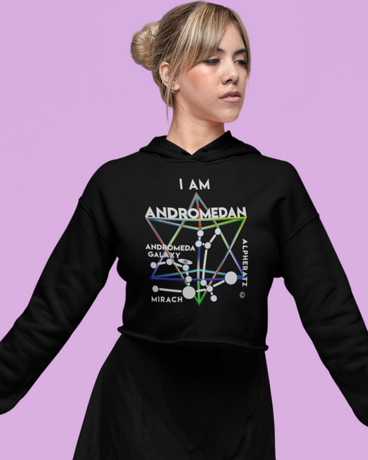 The Andromedan Collection: Women's Lightweight Crop Hoodie